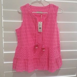 NWT Vineyard Vines Alamance Eyelet Top Size M
